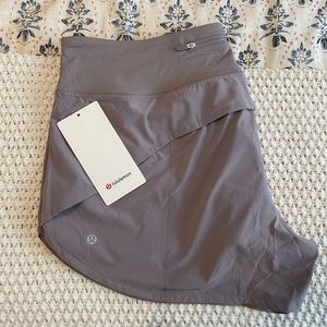 Purple Lululemon Speed Up Shorts, Size 14